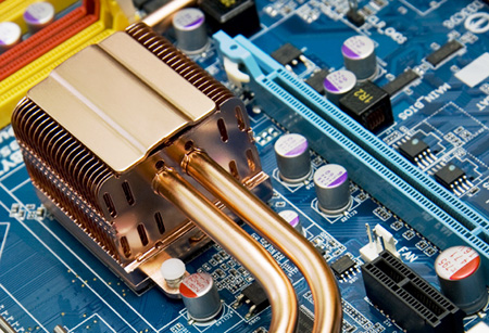 Heatsink on a circuit board