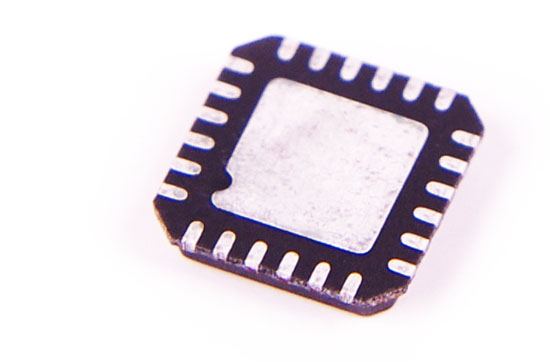 Circuit board component in a QFN package