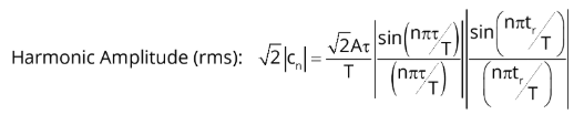 equation for the harmonics of a trapezoidal waveform