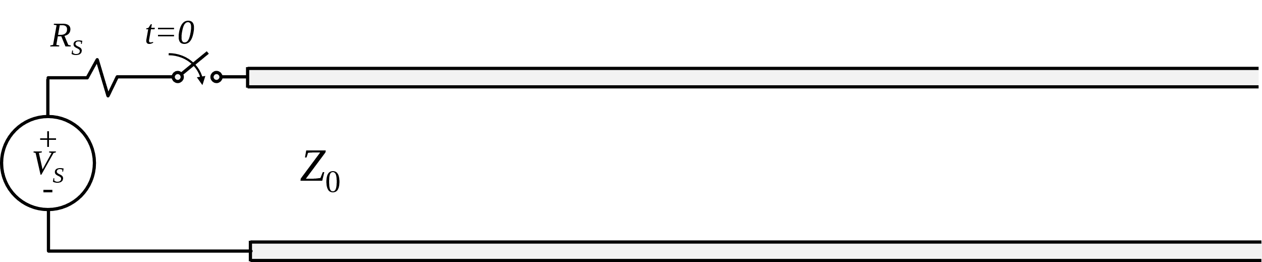 Equivalent circuit for a section of transmission line