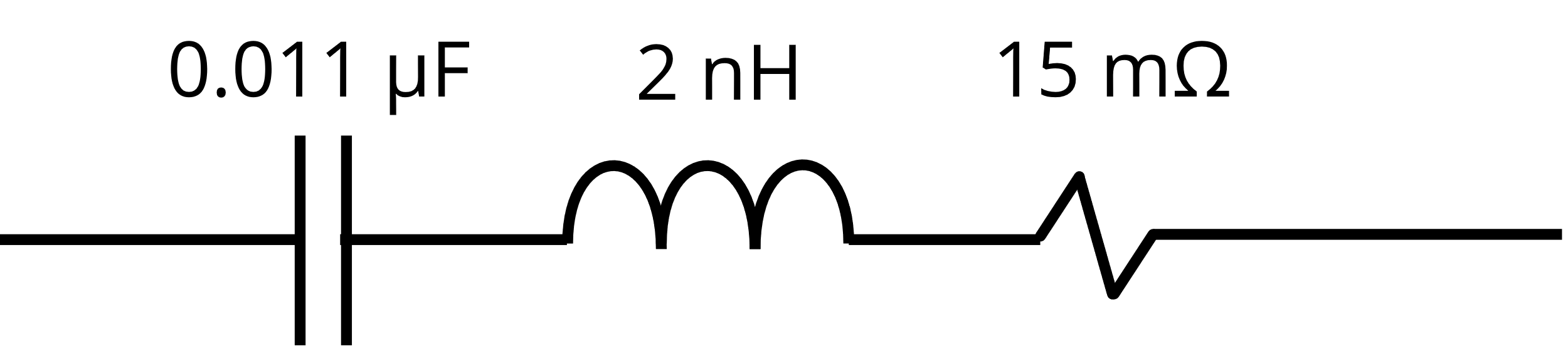 Figure 4. Equivalent circuit for a surface-mount capacitor.