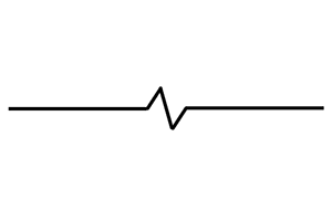 schematic symbol for a resistor