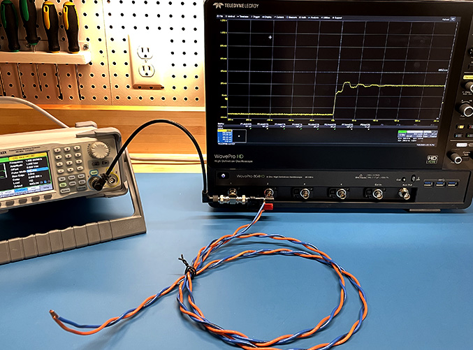 time-domain cable impedance measurement