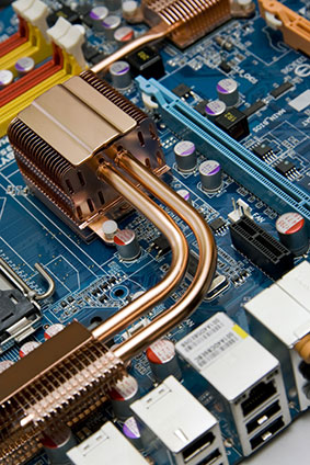 circuit board with heat pipes
