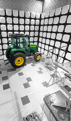 Tractor Measurement in Clemson Test Chamber